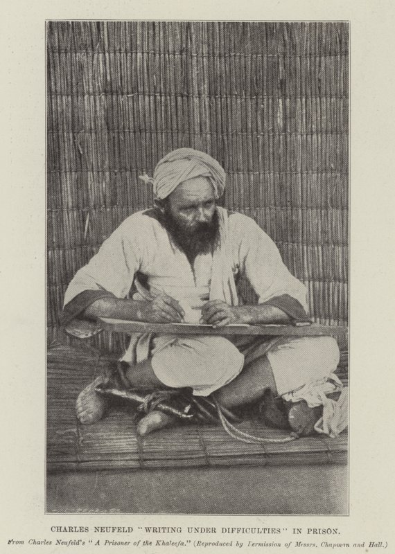 Charles Neufeld skriver under Vanskeligheder i fængslet af English Photographer