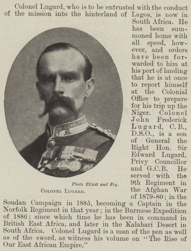 Oberst Lugard af English Photographer
