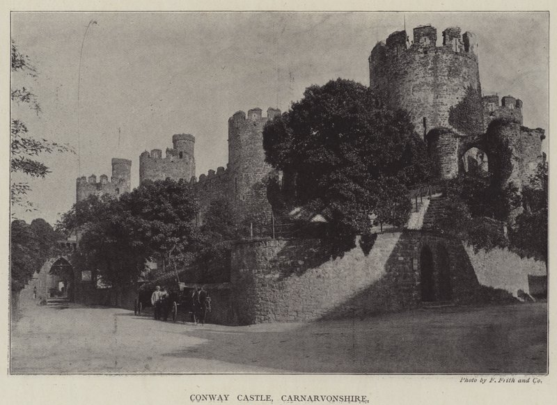 Conway Castle, Carnarvonshire af English Photographer