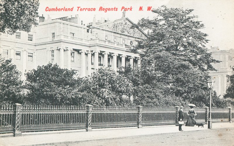 Cumberland Terrace i Regents Park af English Photographer