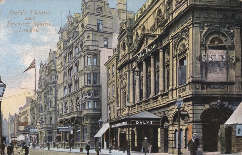 Dalys Theatre, Leicester Square, London (farvet foto) af English Photographer