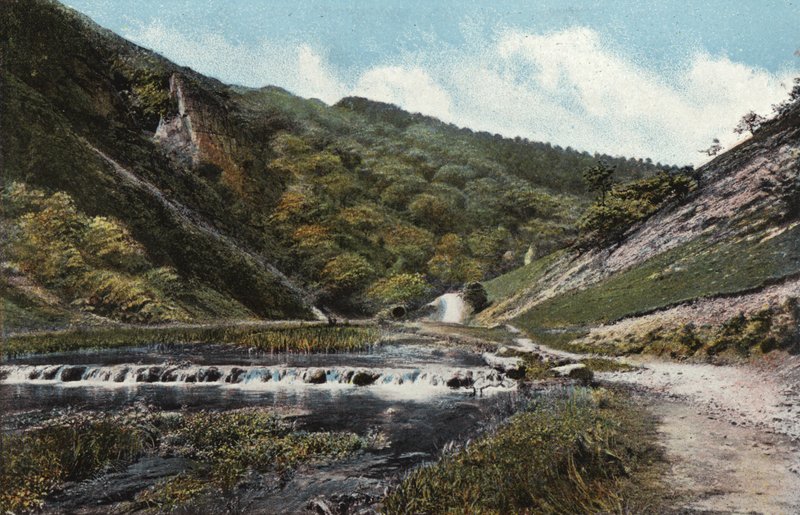 Dovedale, Castle Rock af English Photographer