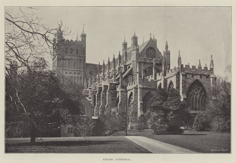 Exeter katedral af English Photographer