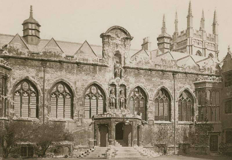 Front Quadrangle, Oriel College, Oxford af English Photographer