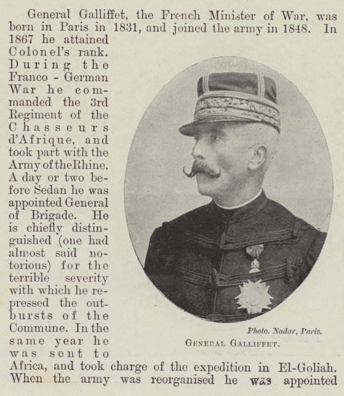 General Galliffet af English Photographer