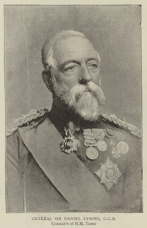 General Sir Daniel Lysons, GCB af English Photographer