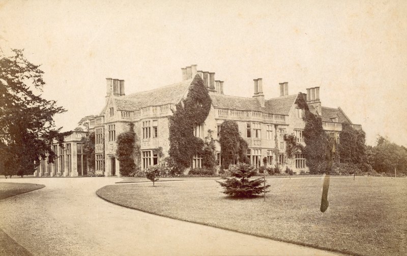 Hannington Hall, Wilts (s/h-billede) af English Photographer
