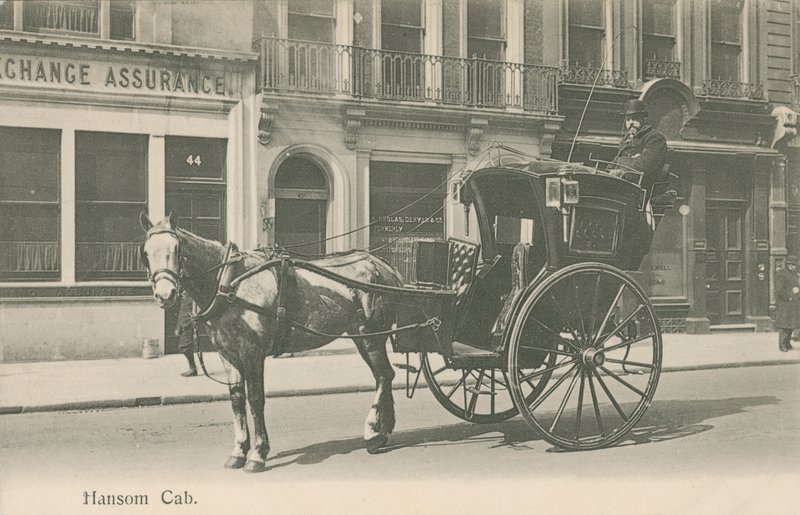 Hansom Cab, London af English Photographer