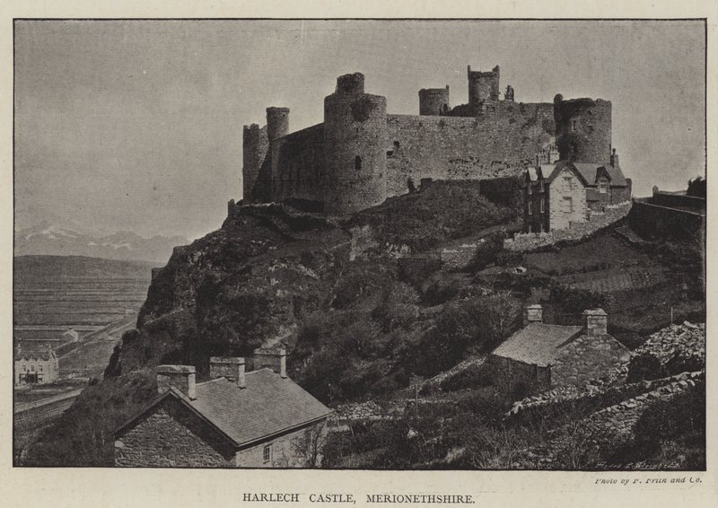 Harlech Castle, Merionethshire af English Photographer