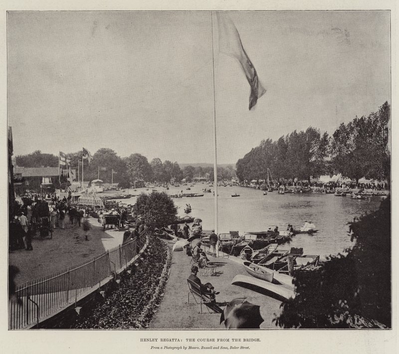 Henley Regatta, Banen fra Broen af English Photographer