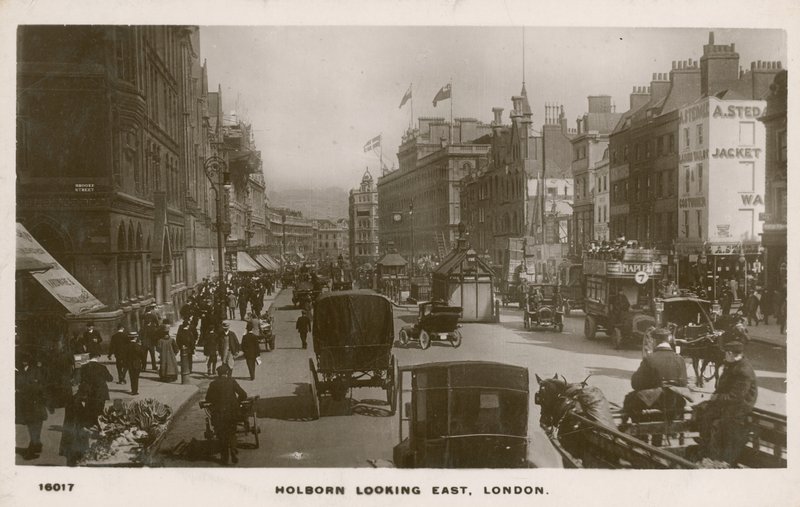 Holborn kigger mod øst, London af English Photographer