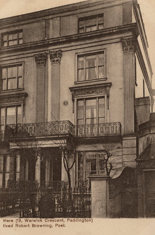 Hjemsted for digteren Robert Browning af English Photographer