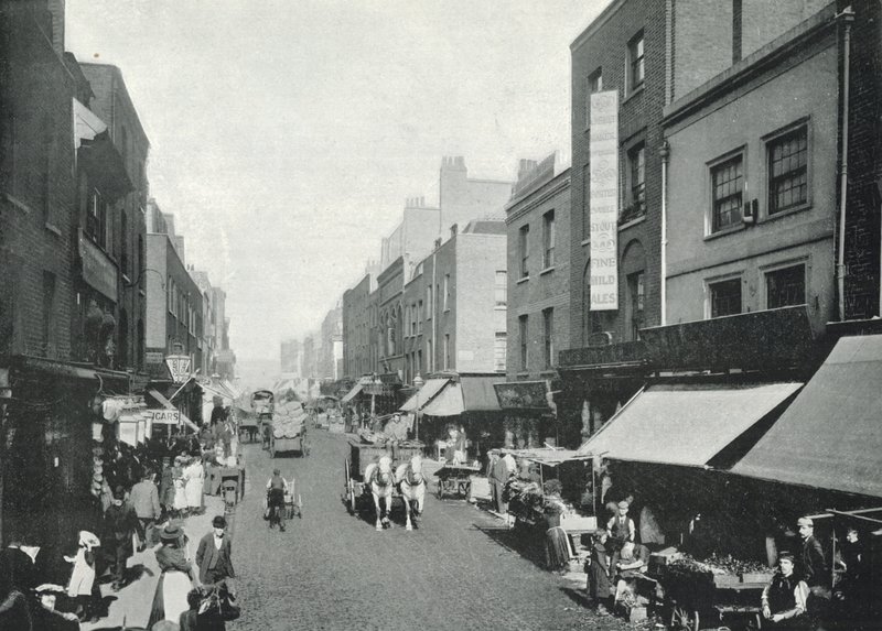 Hoxton, Pitfield Street (s/h foto) af English Photographer