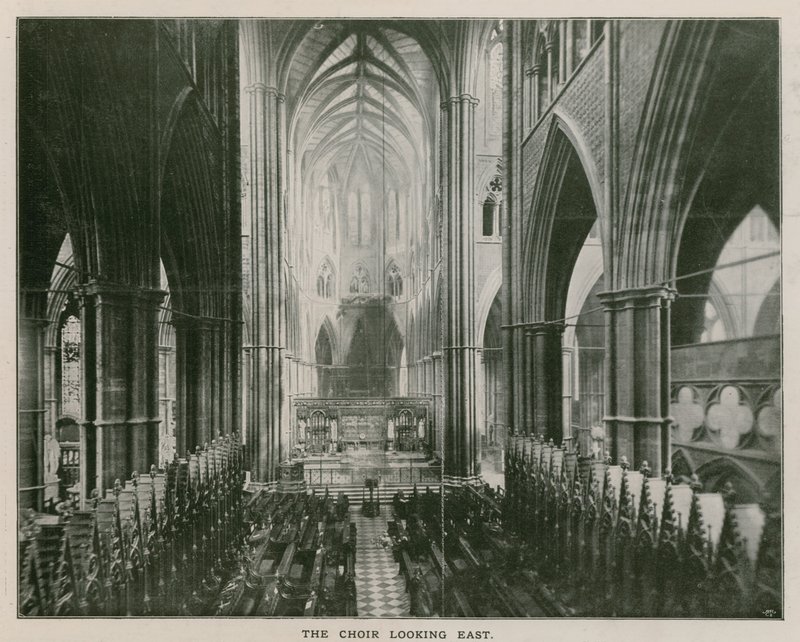 Interiør af Westminster Abbey af English Photographer