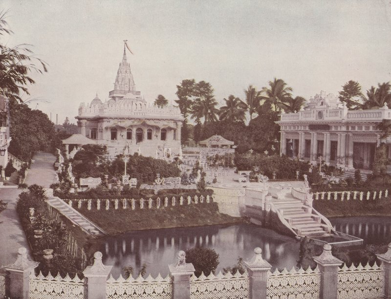 Jain Temple, Calcutta (farvet foto) af English Photographer