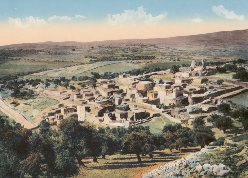 Jerusalem: Betania, generelt billede (farvefoto) af English Photographer
