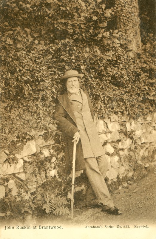 John Ruskin, i Brantwood af English Photographer
