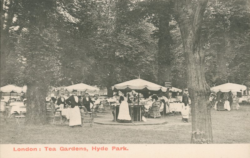 London, Tea Gardens, Hyde Park af English Photographer