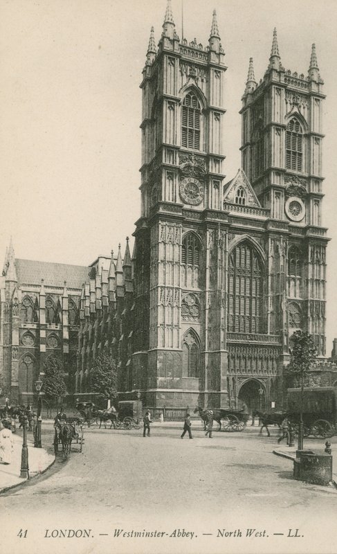 London, Westminster Abbey, Nordvest af English Photographer