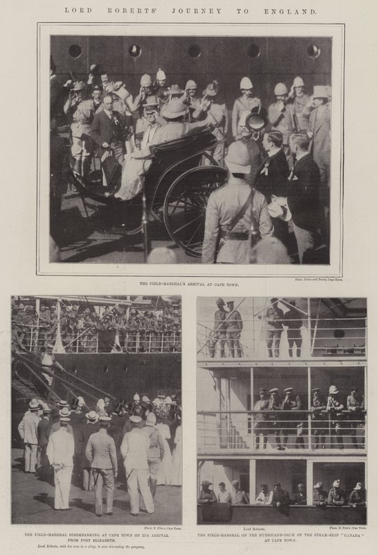 Lord Roberts rejse til England af English Photographer