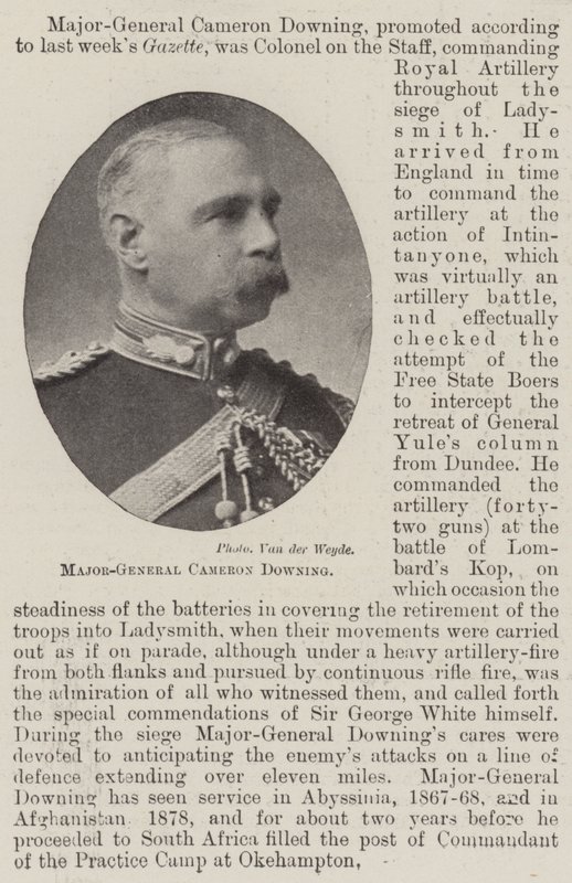Generalmajor Cameron Downing af English Photographer
