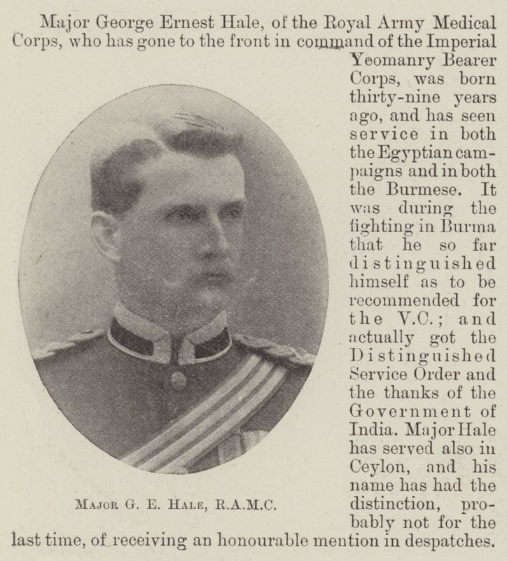 Major GE Hale, RAMC af English Photographer