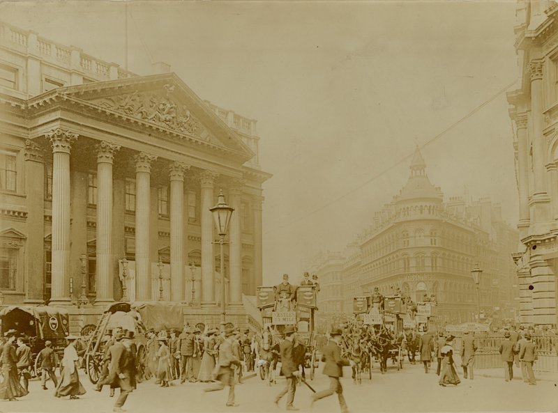 Mansion House, Queen Victoria Street, London af English Photographer