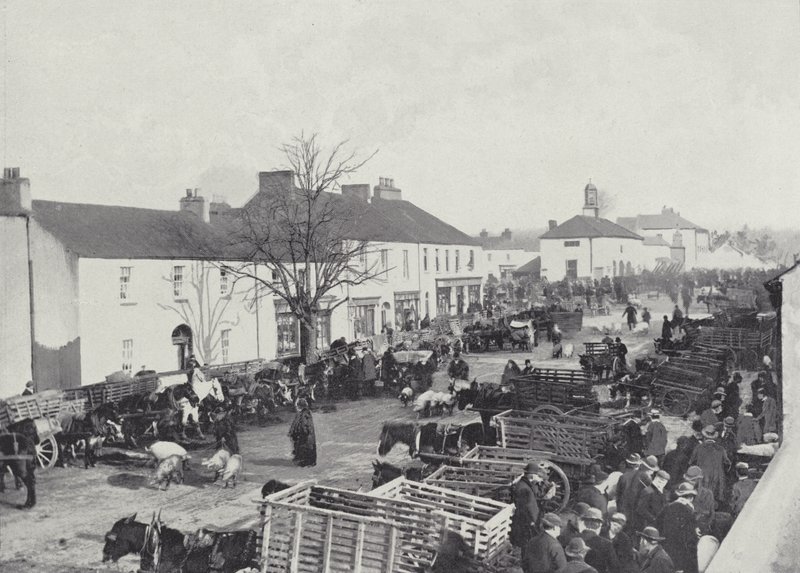 Markedsdag i Abbeyleix af English Photographer