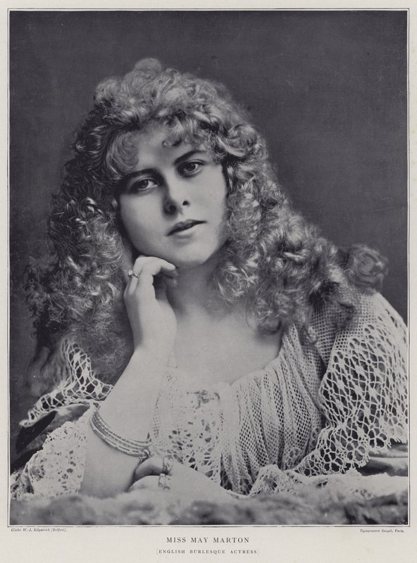 May Marton, engelsk burlesk skuespillerinde af English Photographer