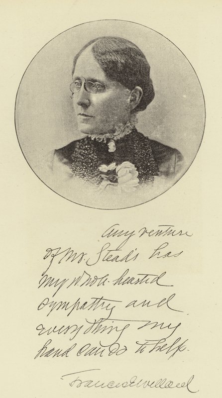 Frøken Frances E Willard af English Photographer
