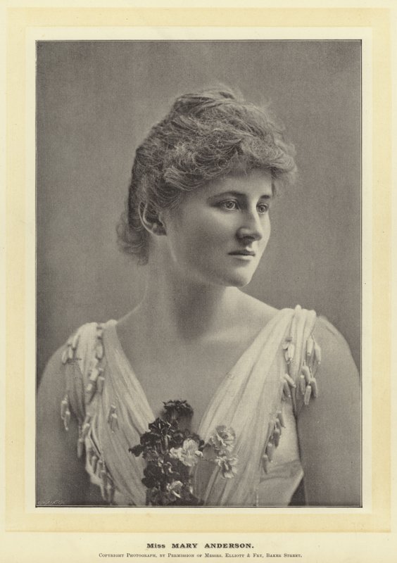 Frøken Mary Anderson af English Photographer