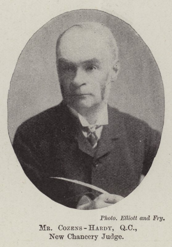 Mr. Cozens-Hardy, QC, ny kancellidommer af English Photographer