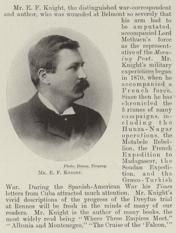 Hr E F Knight af English Photographer