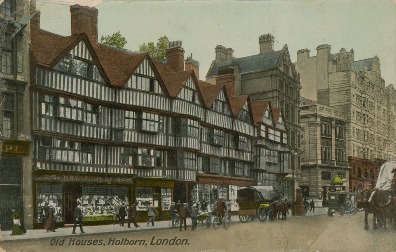 Gamle huse, Holborn, London af English Photographer