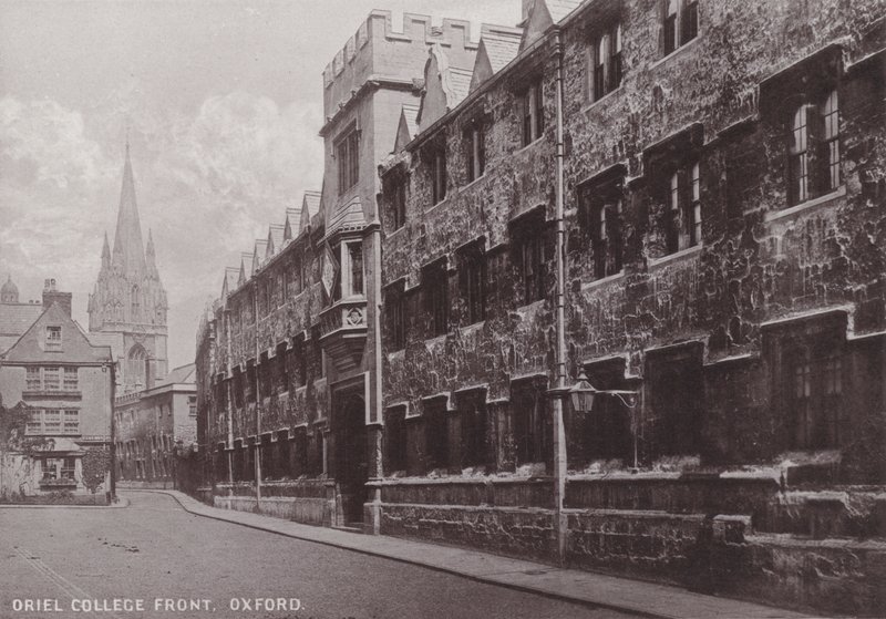 Oriel College Front, Oxford af English Photographer