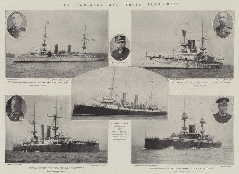 Vore Admiraler og deres Flagskibe af English Photographer