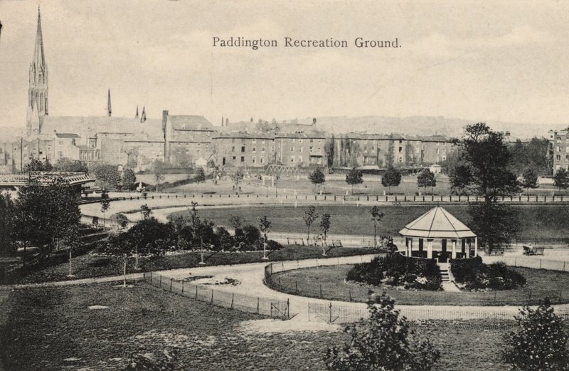 Paddington Recreation Ground, London (s/h-billede) af English Photographer