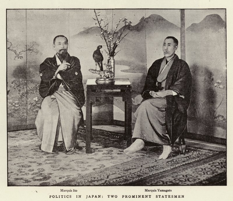 Politik i Japan, to fremtrædende statsmænd af English Photographer