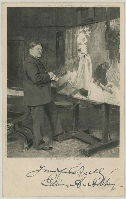Portræt af Edwin Austin Abbey af English Photographer
