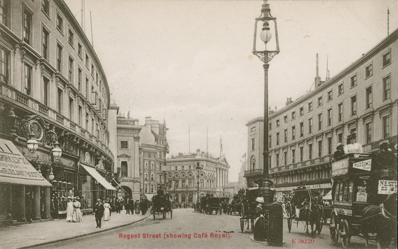 Regent Street, London, viser Cafe Royal af English Photographer