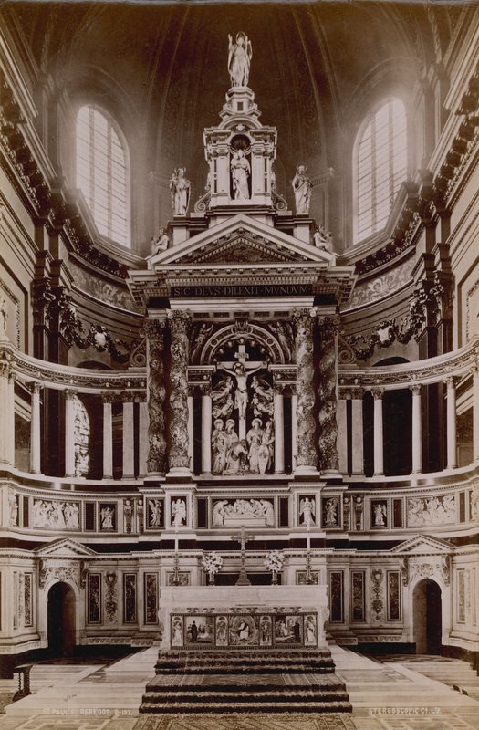 Reredos i St Pauls Cathedral af English Photographer