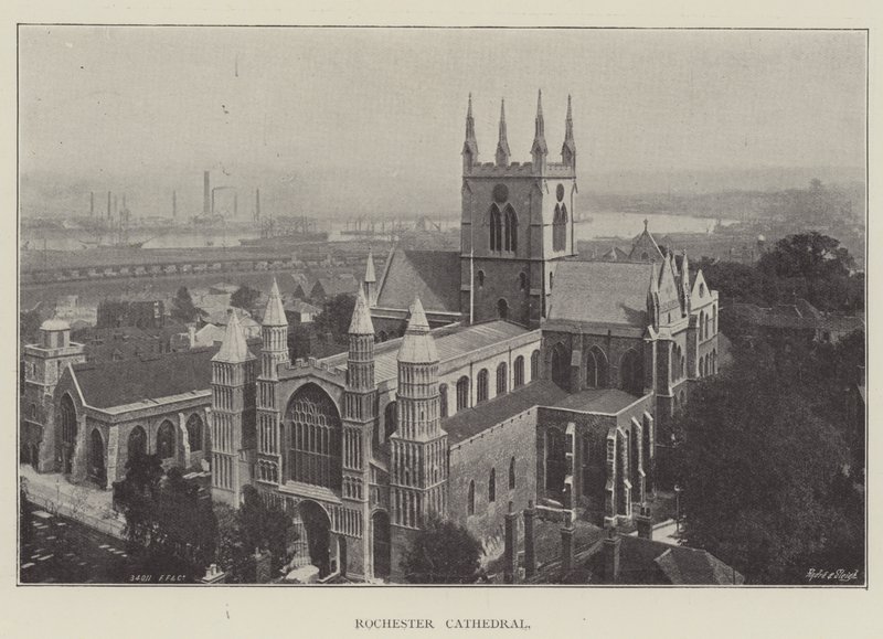 Rochester Cathedral af English Photographer