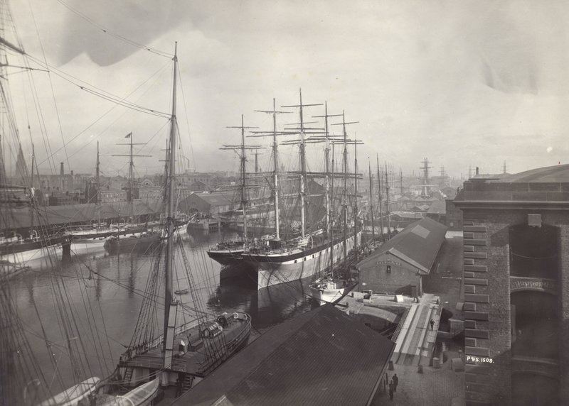 Salthouse Dock, Liverpool, juni 1897 af English Photographer