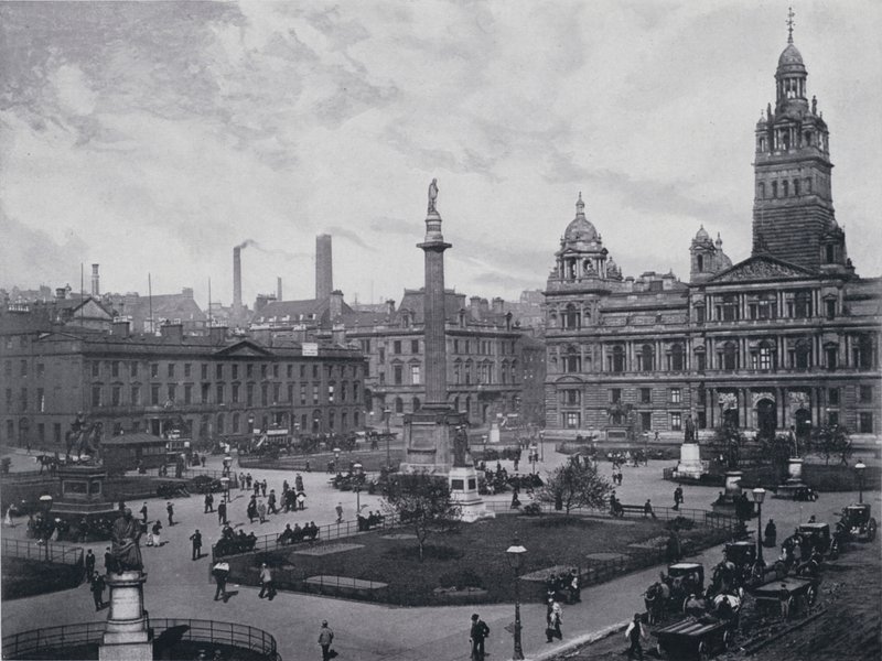 Skotland: Glasgow, George Square (s/h-foto) af English Photographer