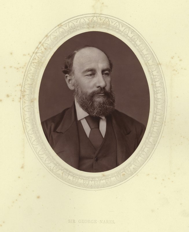 Sir George Nares af English Photographer