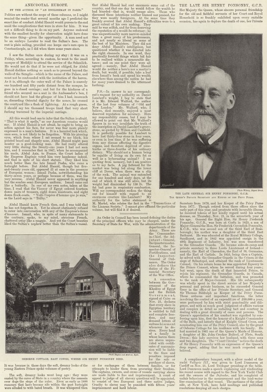 Sir Henry Ponsonby af English Photographer