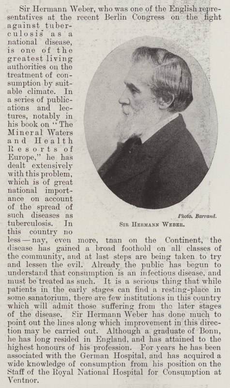 Sir Hermann Weber af English Photographer