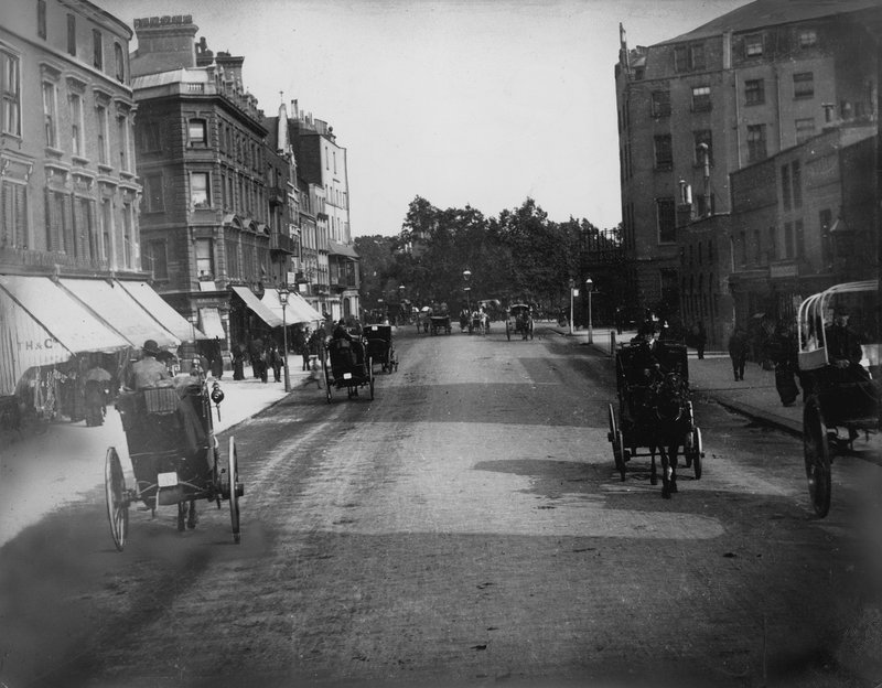 Den sydlige ende af Edgware Road, London af English Photographer