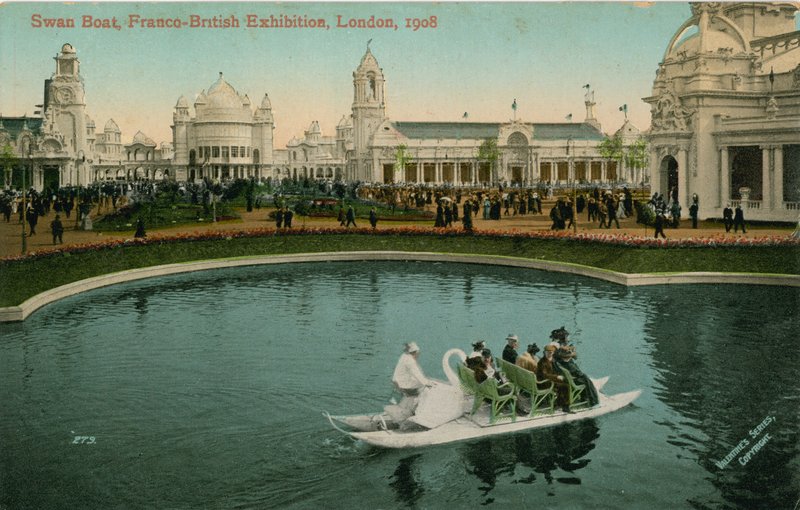 Swan Boat, fransk-britisk udstilling, London, 1908 af English Photographer