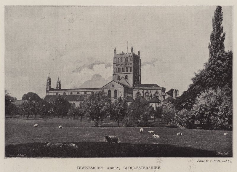 Tewkesbury Abbey, Gloucestershire af English Photographer